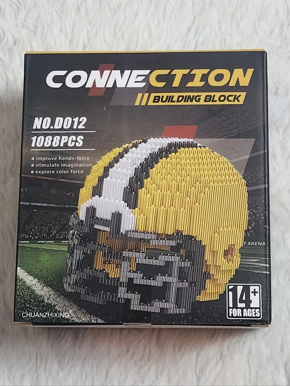 CONNECTION BUILDING BLOCK Football Model Ornament